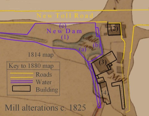 Millhouses Mill Buildings 1825 Alterations