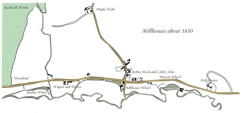 Millhouses in 1830s
