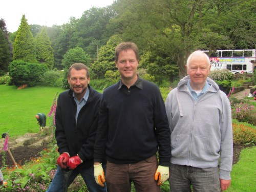 Nick Clegg at Beauchief Gardens